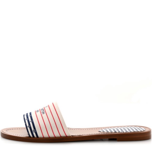 Louis Vuitton Canvas LV Escale Lock It Flat Mule - Picture 2 of 8